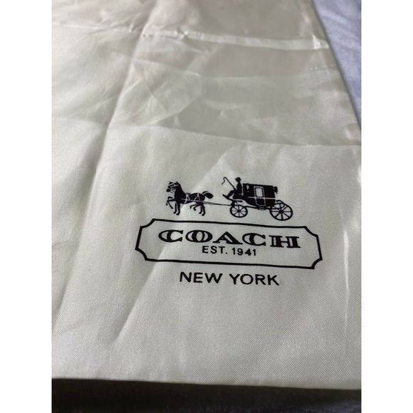 23x19 Coach Duster Bag Purse Sack String Tie - Picture 3 of 3